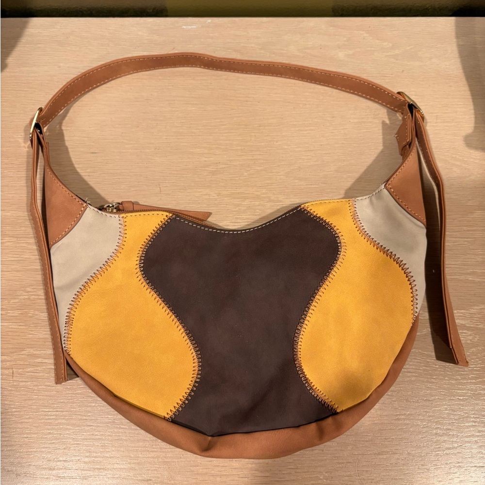 Faux Suede Chisiy Shoulder Bag